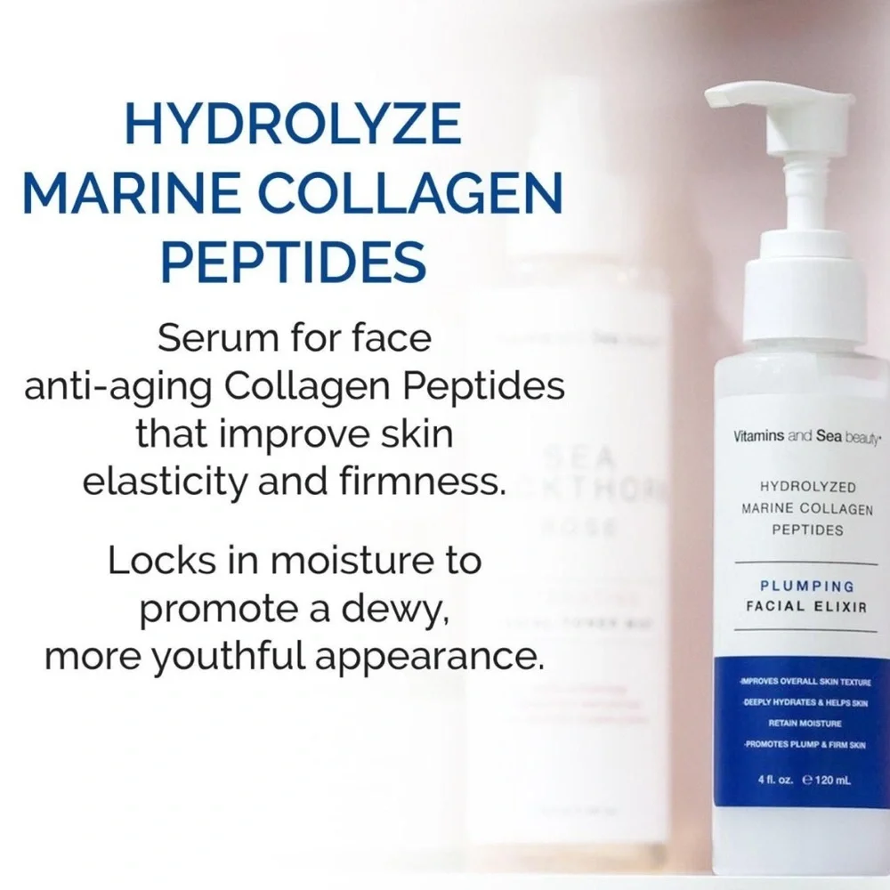 Vitamins and Sea Plumping Facial Elixir — White & Blue